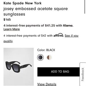 Kate Spade New York Josey sunglasses